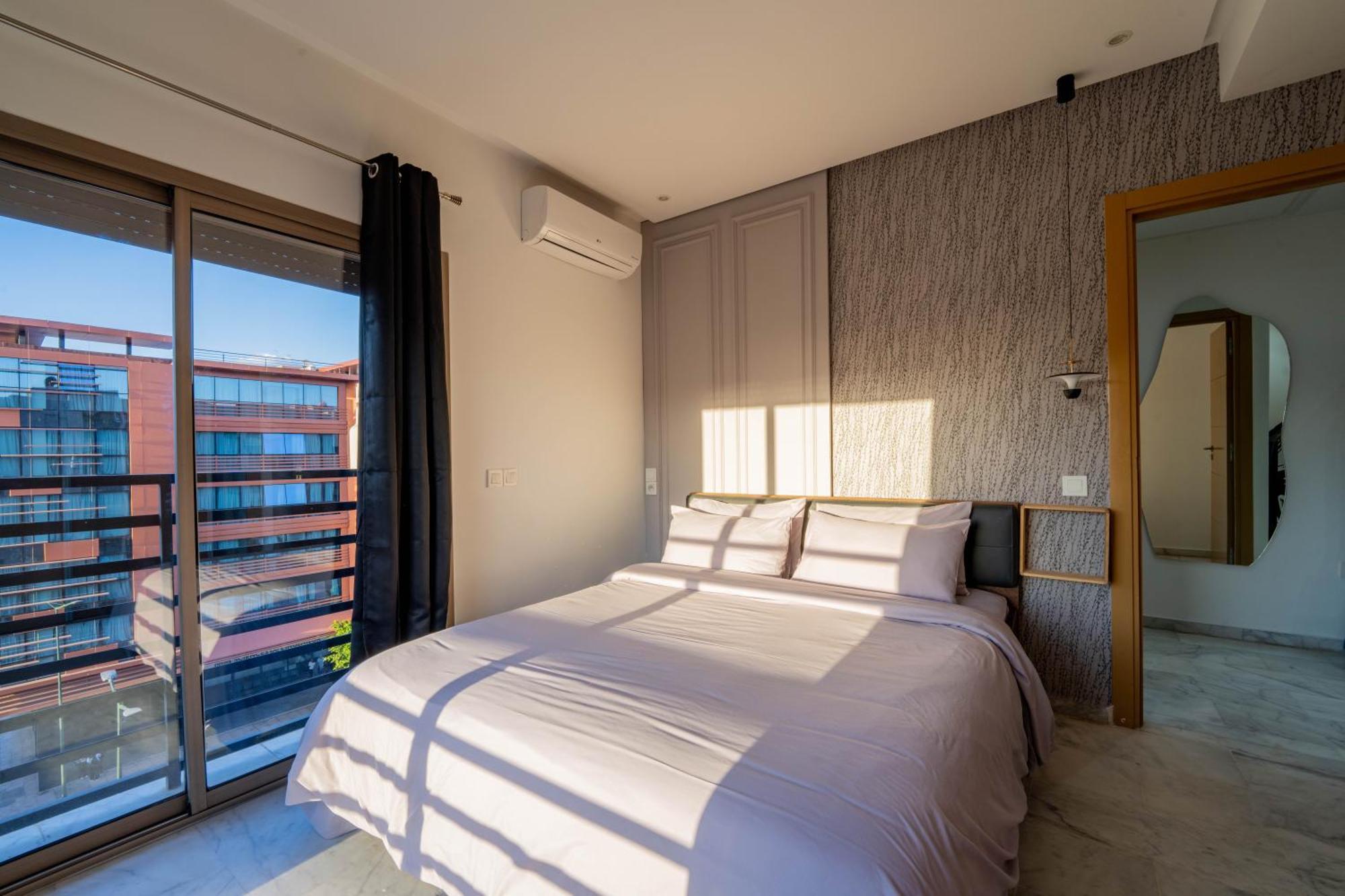 Ferienwohnung New ! Unique Equipped Flat In The Heart Of Marrakech Marrakesch Exterior foto