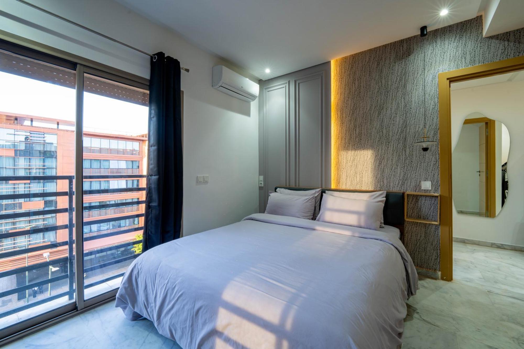 Ferienwohnung New ! Unique Equipped Flat In The Heart Of Marrakech Marrakesch Exterior foto